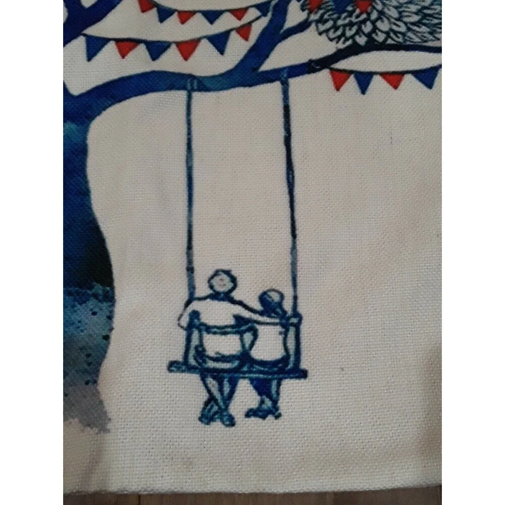 canvas zippered pillow cover 17.5 x 17.5
